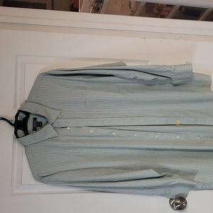 Lands End long sleeve button down shirt size 18x34T